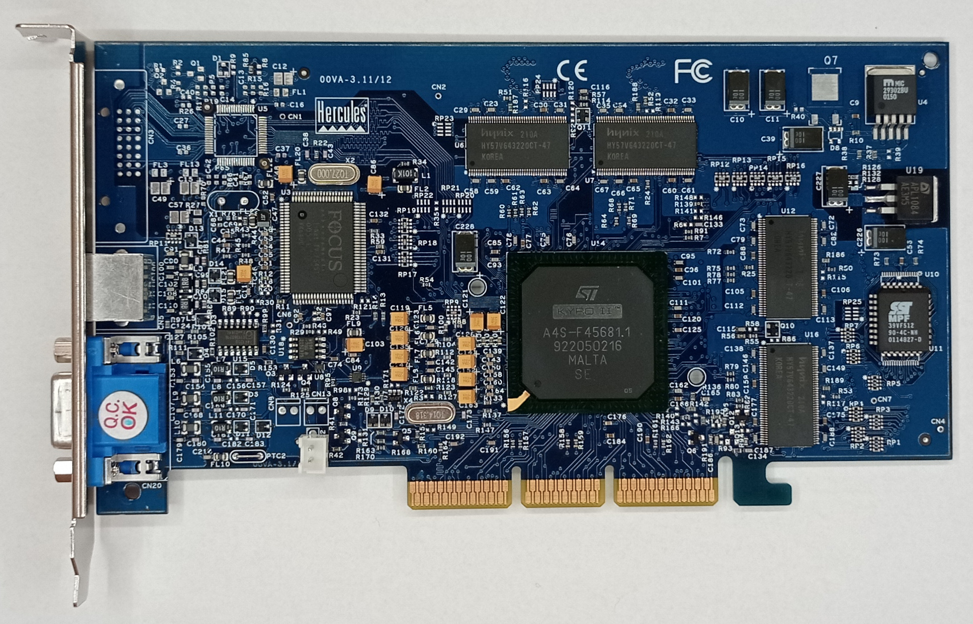 Hercules 3D Prophet 4800 TV-OUT 64MB (Labelled as 3D Prophet 4500 TV OUT 64MB) [Front no fan]