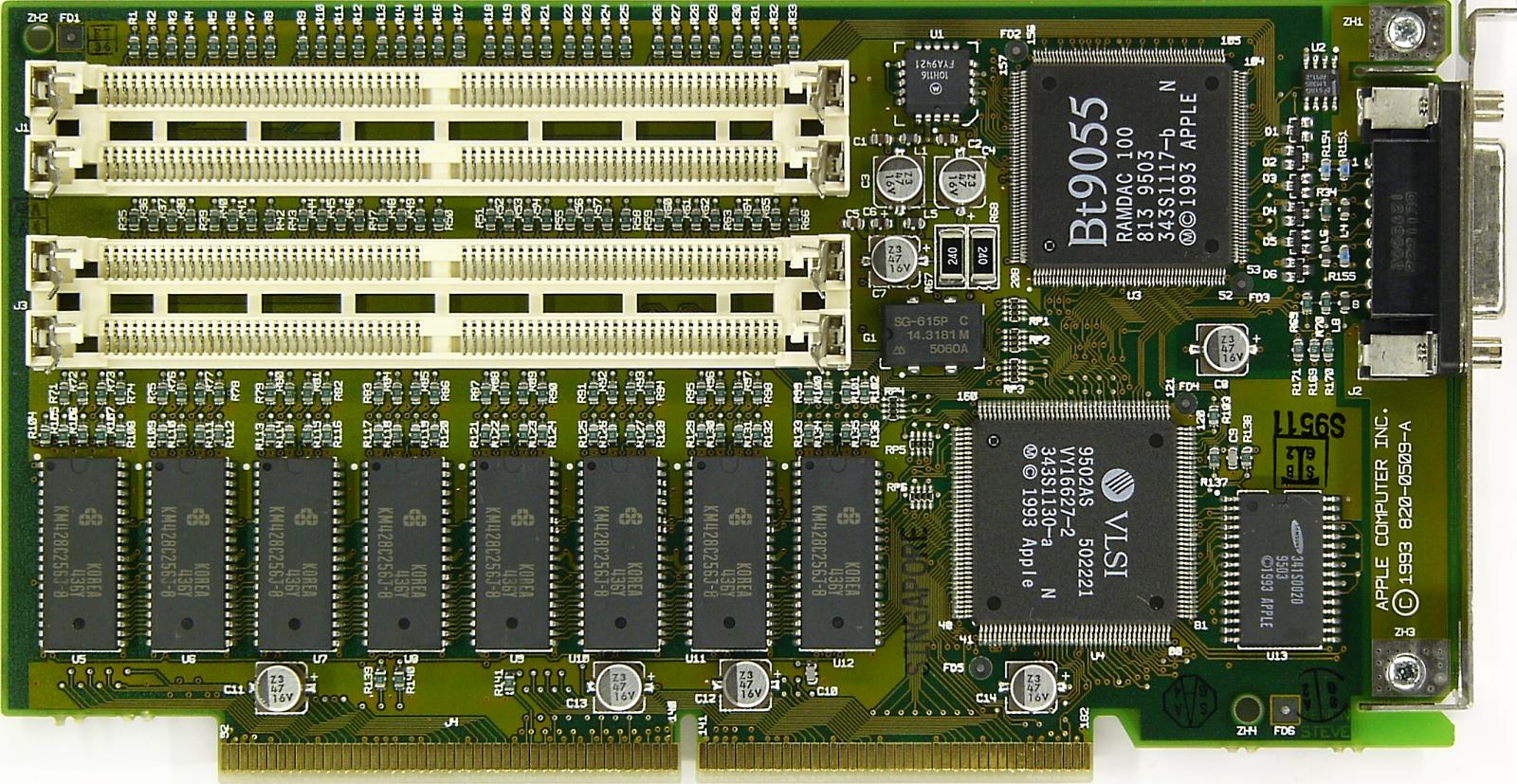 (646) Macintosh 8100 VRAM expansion card