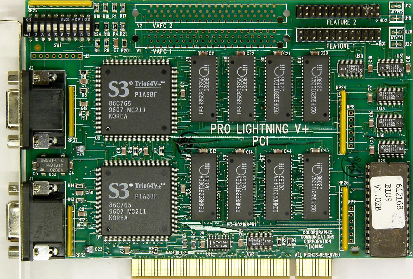 (501) Colorgraphic Comunications corp. Pro Lightning V+ PCI