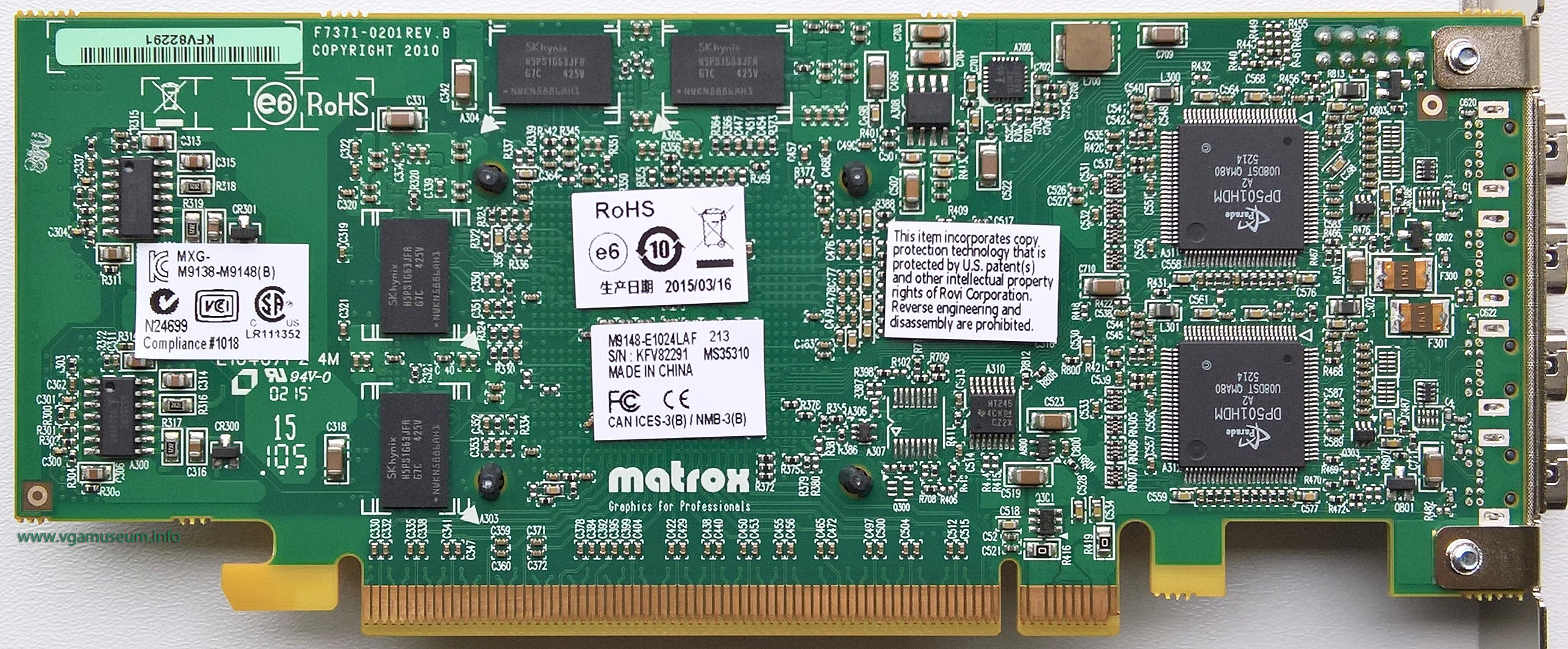 Matrox M9148 LP PCIe x16