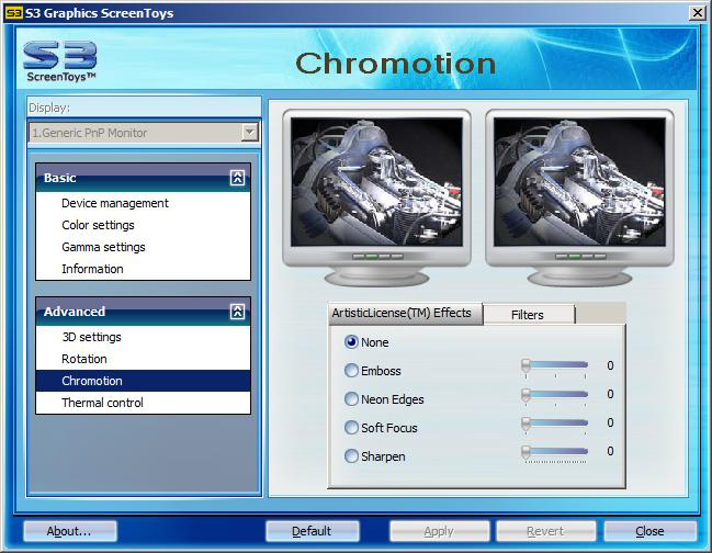 Chromotion - Effects