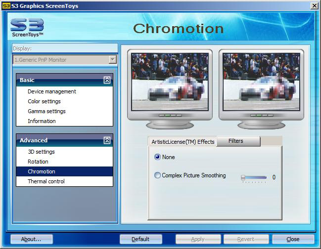 Chromotion - Filters