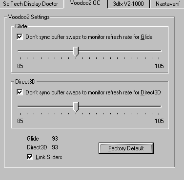 Voodoo 2 overclocking