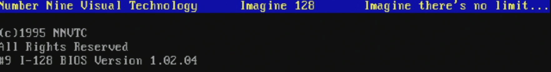 Imagine 128 boot screen