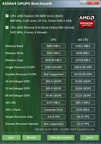 AIDA64 GPGPU benchmark